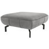 HOCKER Webstoff Grau  - Schwarz/Grau, Design, Textil/Metall (83/44/83cm) - LOOKS by W.Joop