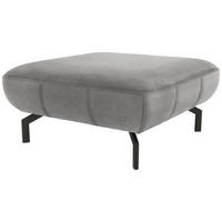 HOCKER in Textil Grau  - Schwarz/Grau, Design, Textil/Metall (83/44/83cm) - LOOKS by W.Joop