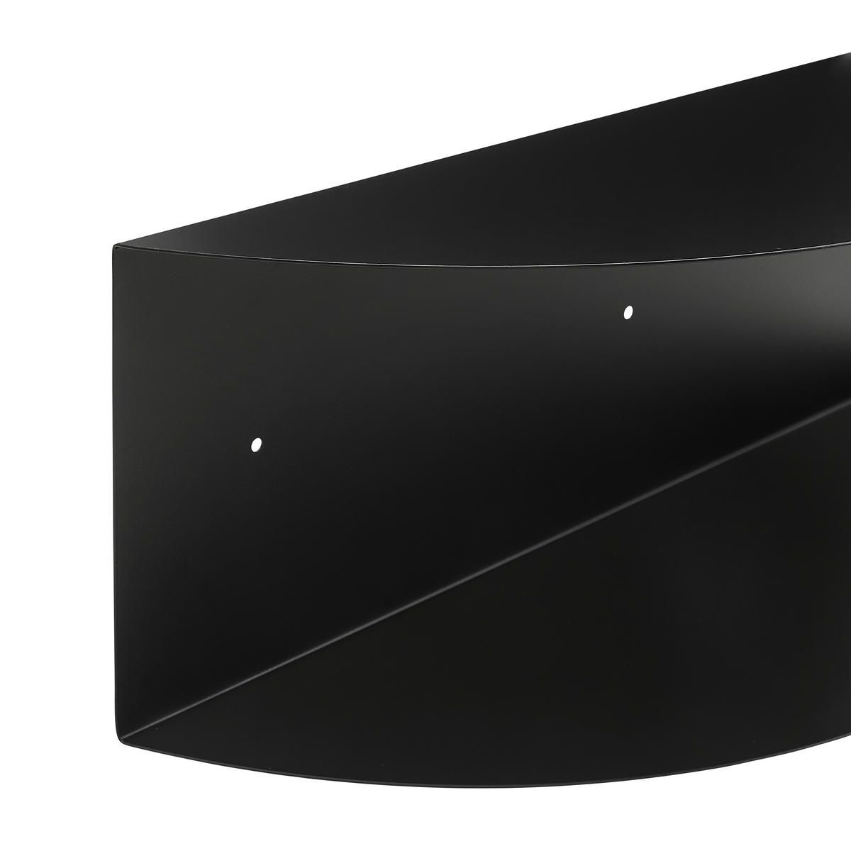 WANDBOARD Schwarz  - Schwarz, Design, Metall (60/20/20cm) - MID.YOU