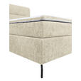 BOXSPRINGBETT 180/200 cm  in Champagner  - Champagner/Schwarz, Design, Textil/Metall (180/200cm) - Esposa