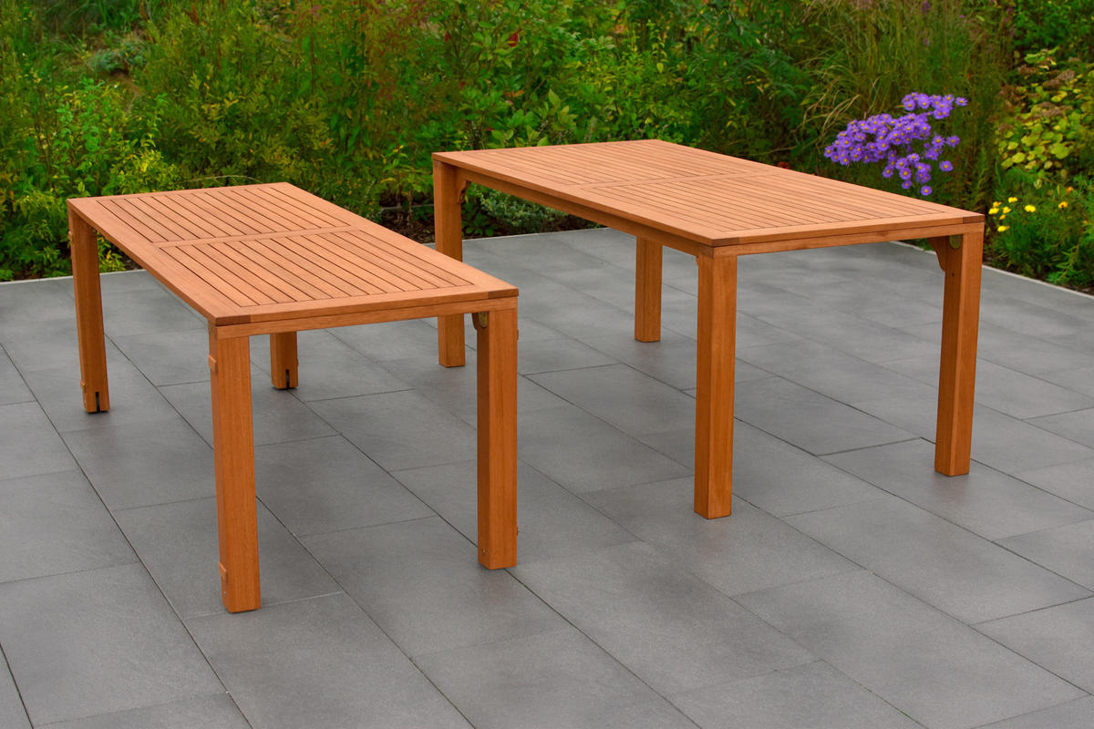 GARTENSET Eukalyptusholz Hartholz  - Naturfarben, KONVENTIONELL, Holz - Gardenson