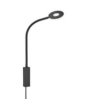 LED-WANDLEUCHTE - Schwarz, Design, Metall (10/15cm) - Fischer & Honsel
