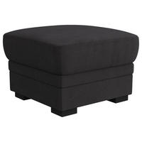 HOCKER in Textil Schwarz  - Schwarz, Basics, Kunststoff/Textil (68/45/68cm) - MID.YOU