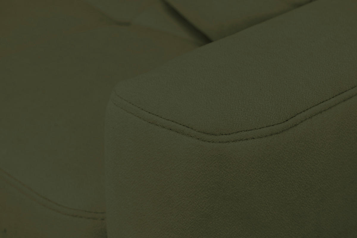 ECKSOFA Olivgrün Chenille, Struktur  - Olivgrün, Design, Textil (237/186cm) - MID.YOU