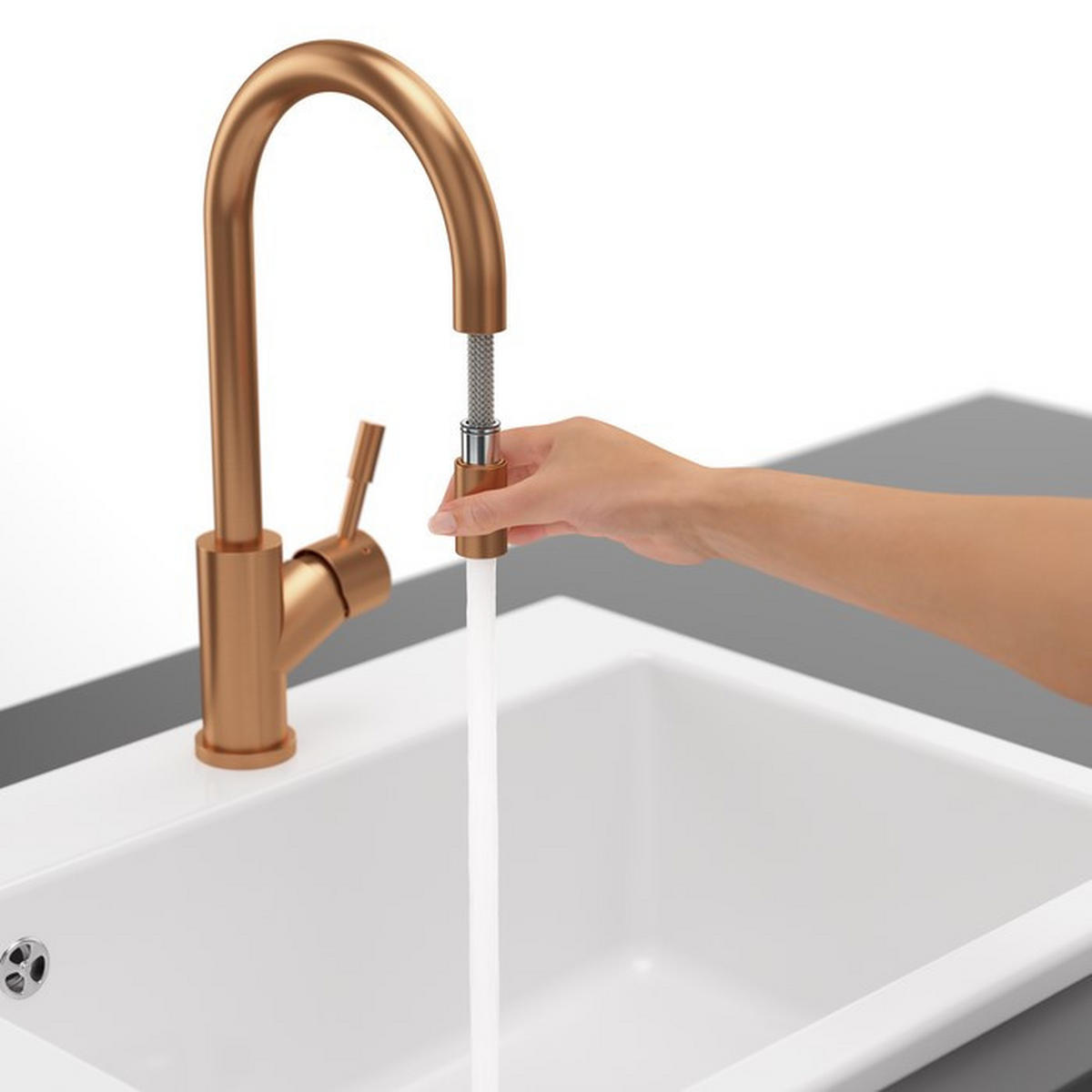 KÜCHENARMATUR - Bronzefarben, Basics, Metall (4,5/38,9/21,5cm) - Villeroy & Boch