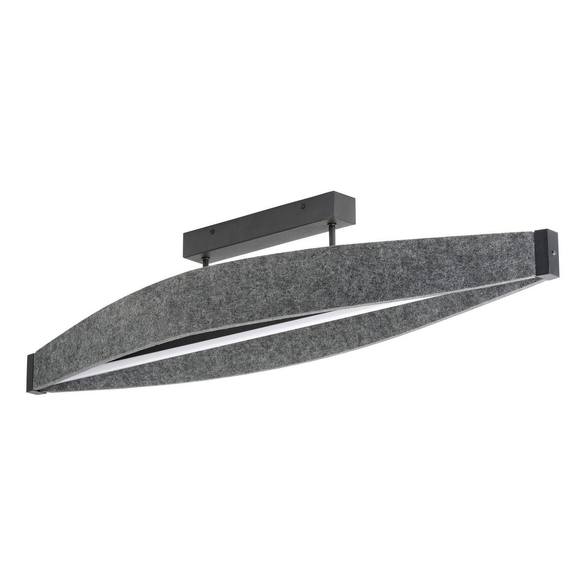 LED-DECKENLEUCHTE 100/17/21 cm   - Dunkelgrau, Design, Kunststoff/Textil (100/17/21cm) - Osram