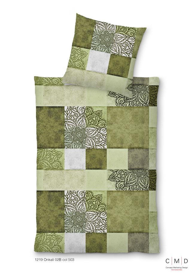 POSTELJINA ONKALI 135/200 cm saten zelena  - zelena, Konvencionalno, tekstil (135/200cm) - Esposa