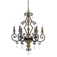 LUSTER, 71,1/105,5 cm  - bronzová, Konventionell, kov/sklo (71,1/105,5cm) - Elstead Lighting
