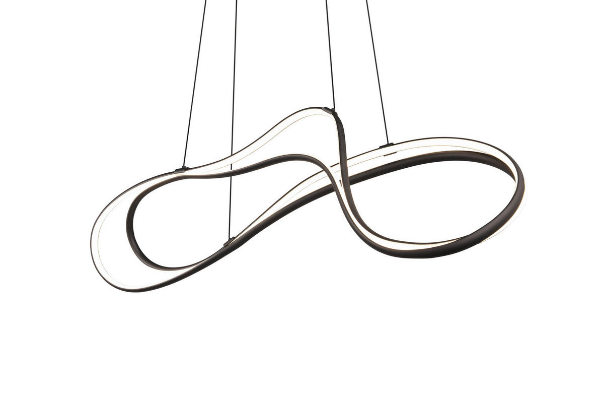 LED-HÄNGELEUCHTE Nala 113/24/150 cm   - Schwarz, Design, Metall (113/24/150cm) - Trio Leuchten