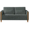 SCHLAFSOFA in Holz, Textil Grau, Grün, Buchefarben  - Buchefarben/Grau, Design, Holz/Textil (174/88/104cm) - Niels Andersson
