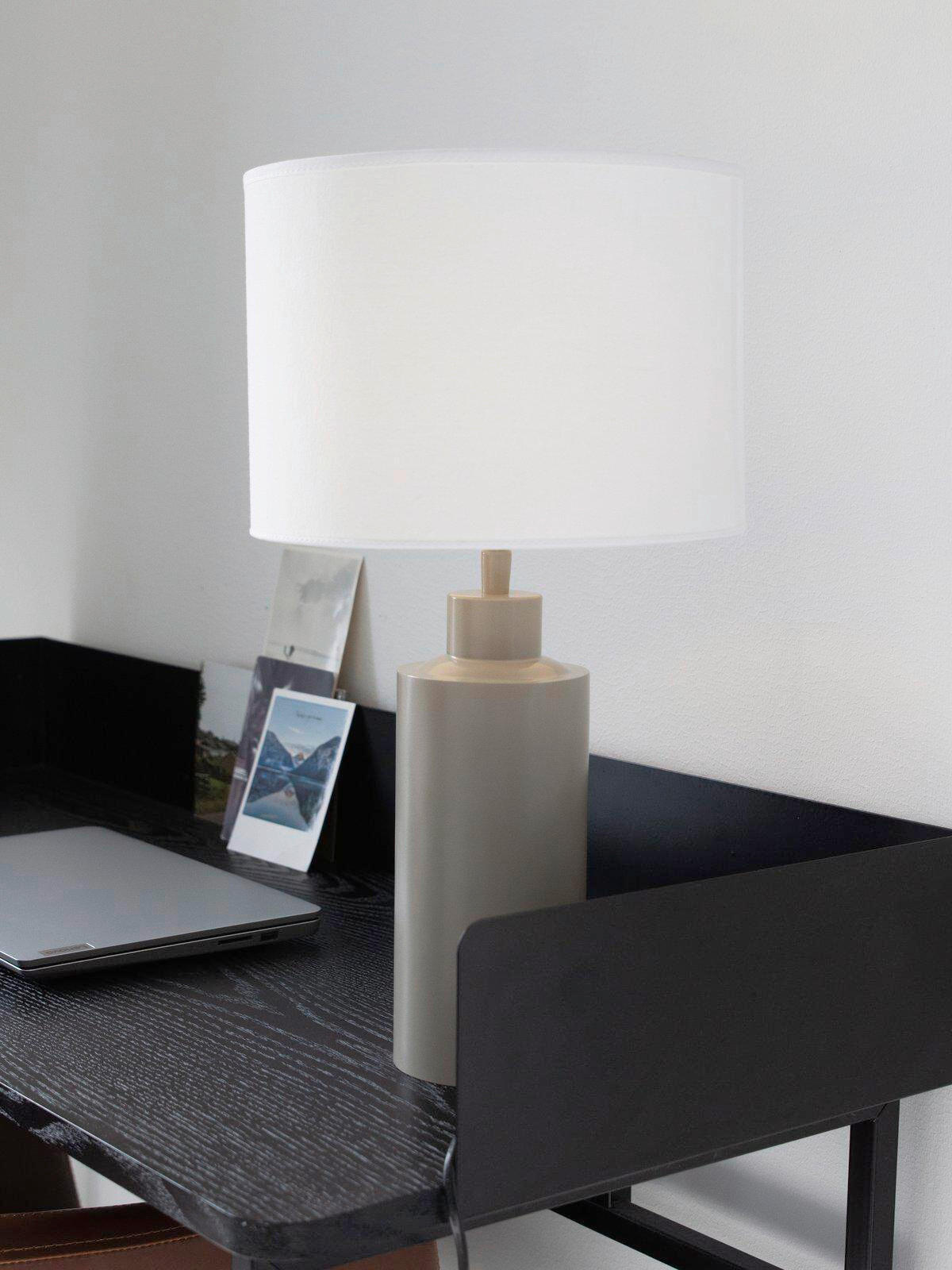 TISCHLEUCHTE PR Home SOLO   - Beige, KONVENTIONELL, Metall (55cm)