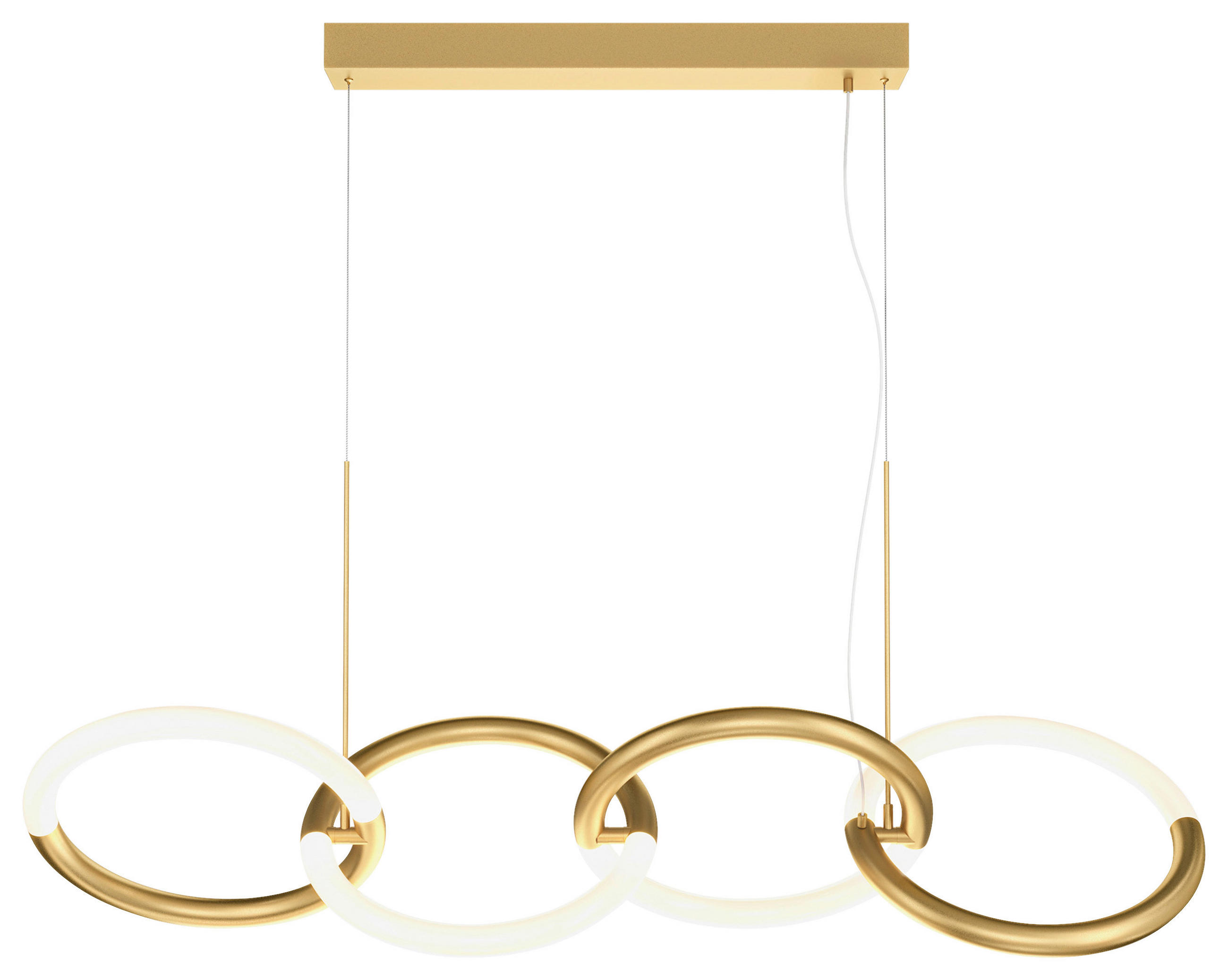 PENDELLEUCHTE 27/33/100 cm  - Goldfarben, Trend, Metall (27/33/100cm) - MAYTONI