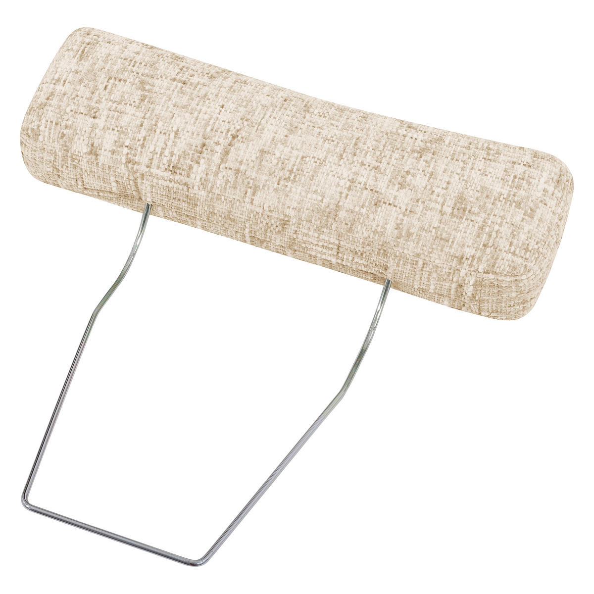 KOPFSTÜTZE 52/17/14 cm  Webstoff  - Beige/Silberfarben, Design, Textil (52/17/14cm) - Livetastic