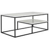 Couchtisch Sun 110/60/45 cm rechteckig Schwarz, Weiß  - Schwarz/Weiß, Design, Holzwerkstoff/Metall (110/60/45cm) - MID.YOU