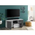 TV-ELEMENT 135/54/37 cm  - Alufarben/Graphitfarben, MODERN, Holzwerkstoff/Kunststoff (135/54/37cm) - Carryhome