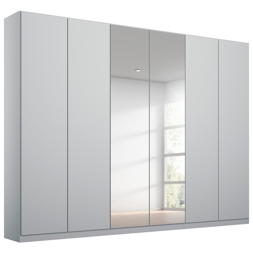 Drehtürenschrank Mit Spiegel 271 Cm Alabama, Hellgrau