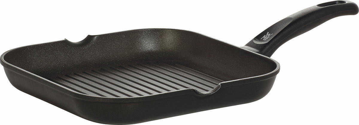 GRILLPFANNE 27/27 cm  - Schwarz, Basics, Metall (27/27cm) - WMF