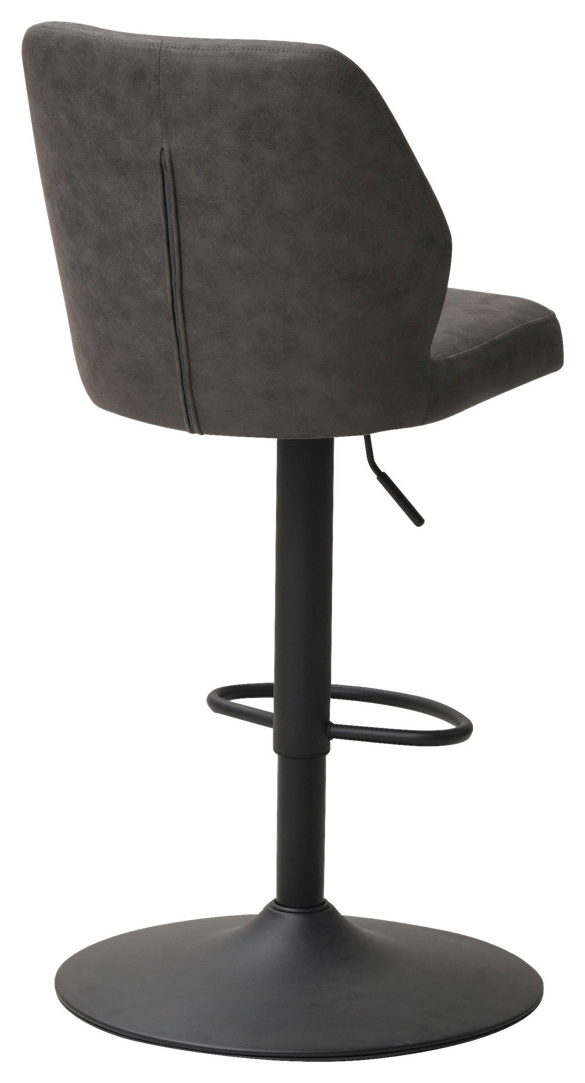 SADA BAROVÝCH ŽIDLÍ 2 kusy - černá/antracitová, Konvenční, kov/textil (42/114/52cm) - MID.YOU