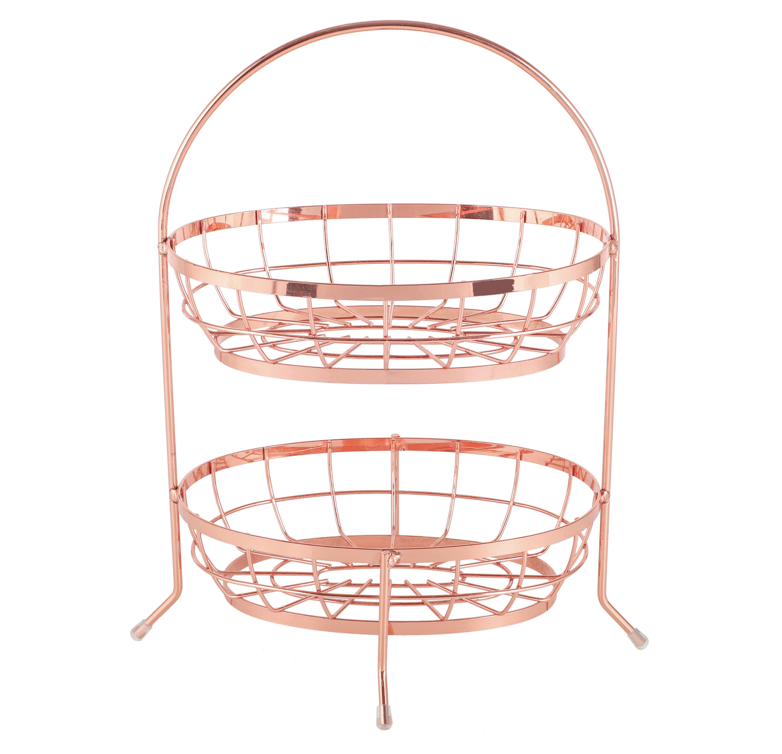 OBSTKORB 27/17/41 cm  - Kupferfarben, Basics, Metall (27/17/41cm) - Echtwerk