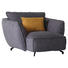 SESSEL in Textil Gelb, Grau - Gelb/Schwarz, LIFESTYLE, Textil/Metall (120/78/140cm) - Carryhome SESSEL in Textil Gelb, Grau - Gelb/Schwarz, LIFESTYLE, Textil/Metall (120/78/140cm) - Carryhome