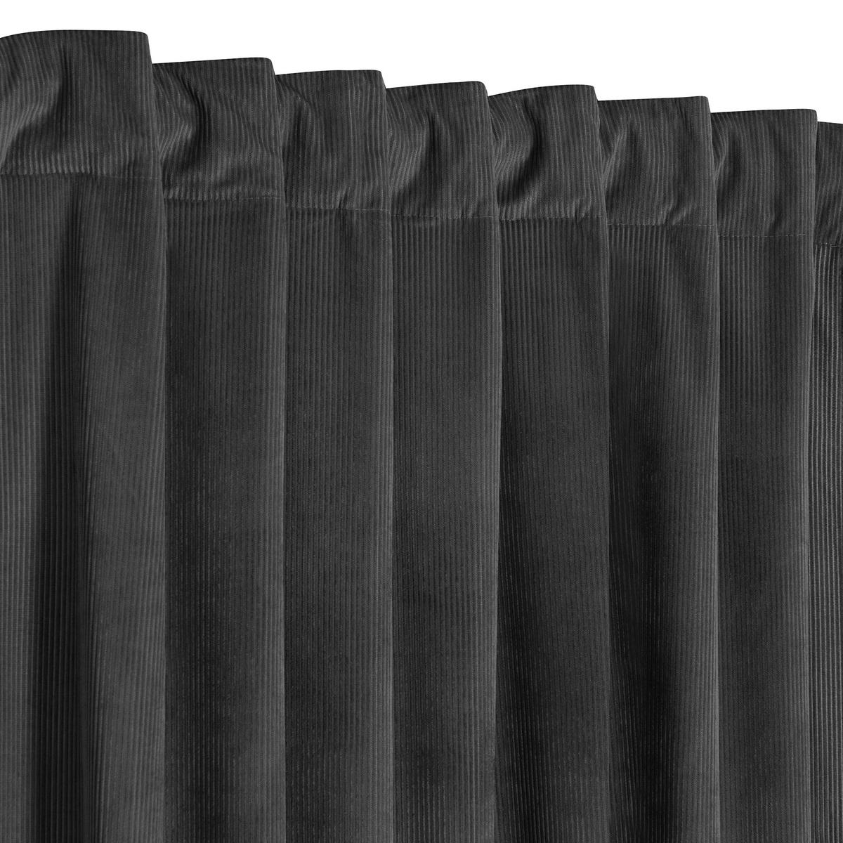 FERTIGVORHANG blickdicht  - Anthrazit, Basics, Textil (140/240cm)