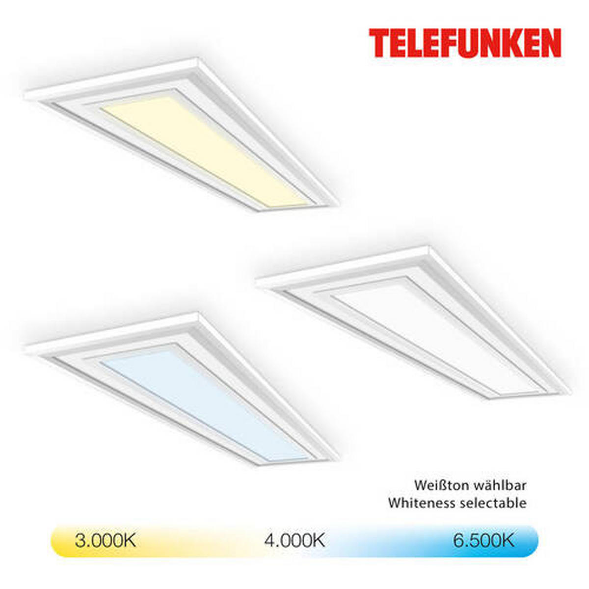 LED PANEL  - bijela, Trend, metal/plastika (100/25/6,3cm)