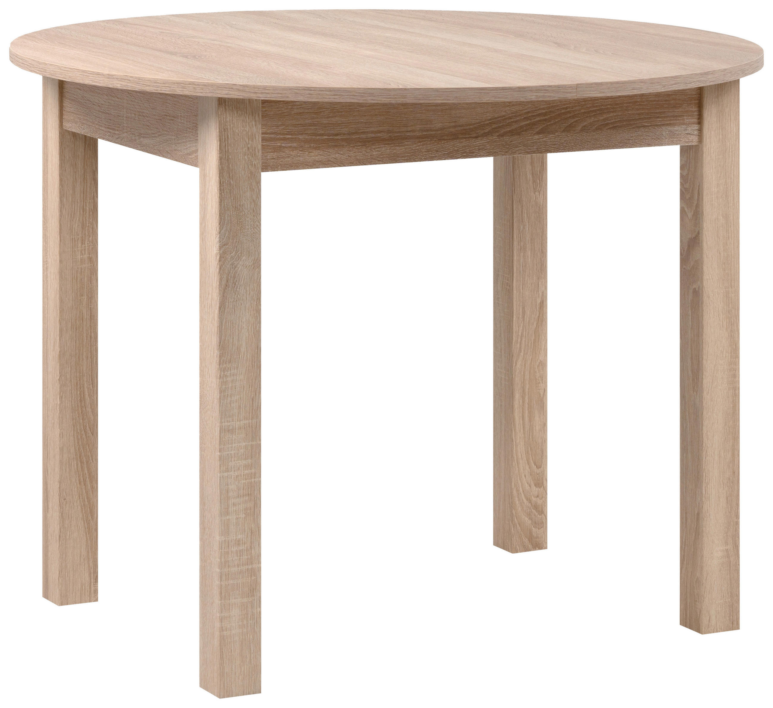 ESSTISCH Sonoma Eiche rund  ausziehbar  - Sonoma Eiche, Basics, Holzwerkstoff (100/75cm) - MID.YOU