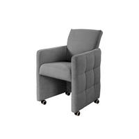 STOLICA S NASLONOM ZA RUKE  svijetlo siva  drvo, tekstil, drvni materijal      - svijetlo siva, Moderno, drvni materijal/drvo (64/90/72cm) - Livetastic