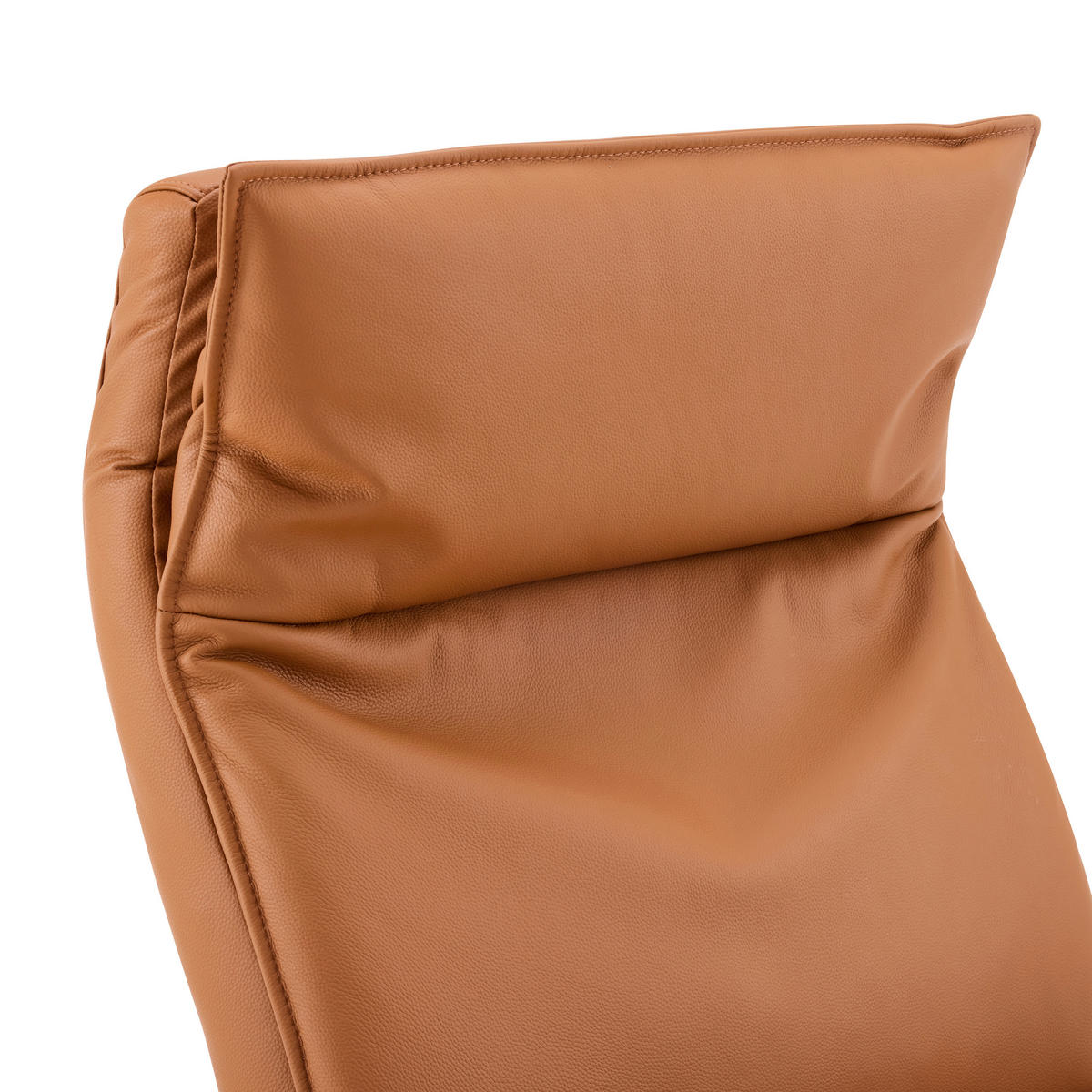 RELAXSESSEL Lederlook Echtleder Relaxfunktion, Kopfteilverstellung, Fußteilverstellung    - Schwarz/Braun, Design, Leder/Textil (70/110/82cm) - Stylife