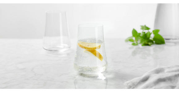 WASSERGLAS   - Klar, Design, Glas (0,4l) - Novel