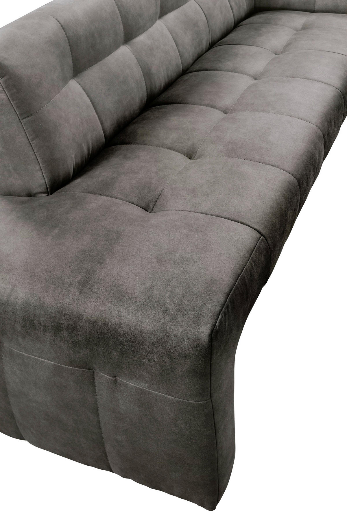 KLUPA KUTNA  antracit  drvo, tekstil, drvni materijal      - crna/antracit, Moderno, drvni materijal/drvo (265/197cm) - Livetastic