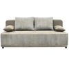 SCHLAFSOFA Velours Creme  - Creme/Schwarz, Design, Kunststoff/Textil (197/90/83cm) - MID.YOU