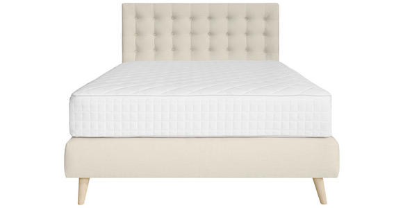BOXSPRINGBETT 120/200 cm in Beige - Beige, Design, Holz/Textil (120/200cm) - Carryhome
