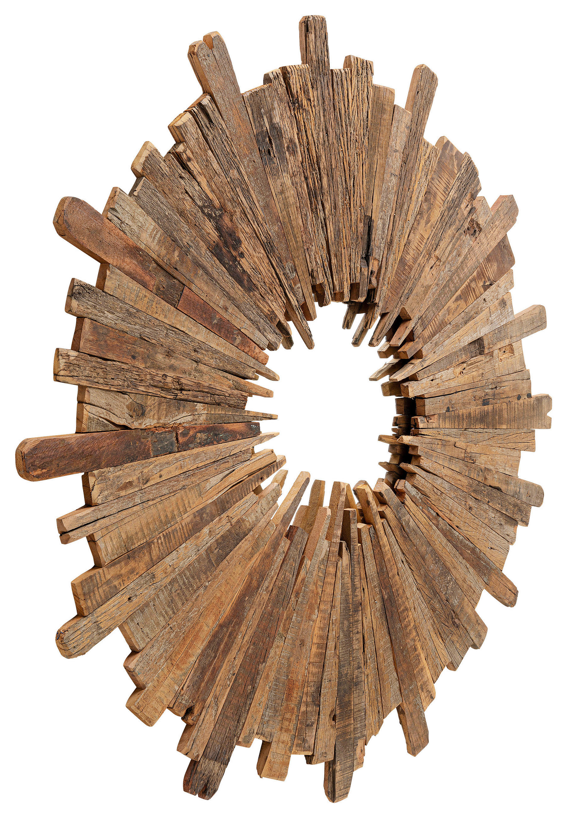 WANDSPIEGEL  - Naturfarben, Natur, Glas/Holz (120/3cm) - Kare-Design