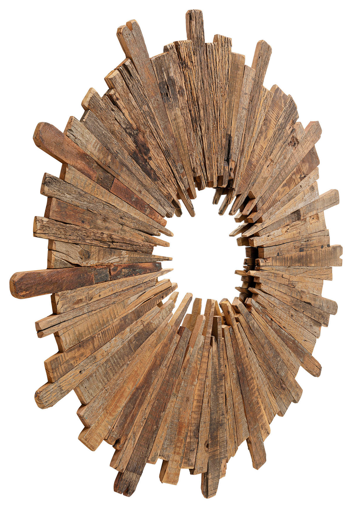 WANDSPIEGEL  - Naturfarben, Natur, Glas/Holz (120/3cm) - Kare-Design