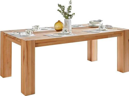 ESSTISCH Kernbuche massiv rechteckig Kernbuche  - Kernbuche, Natur, Holz (200/100/75cm) - Carryhome