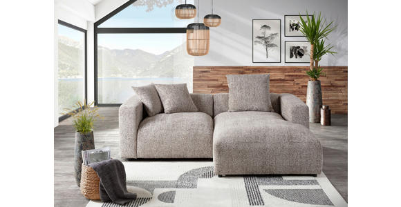 ECKSOFA  in Chenille Braun  231/178 cm  - Schwarz/Braun, MODERN, Kunststoff/Textil (231/178cm) - Carryhome
