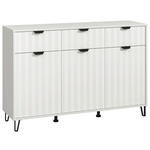 SIDEBOARD  in 138/90,5/40 cm  - Schwarz/Weiß, Basics, Holzwerkstoff/Metall (138/90,5/40cm) - Carryhome
