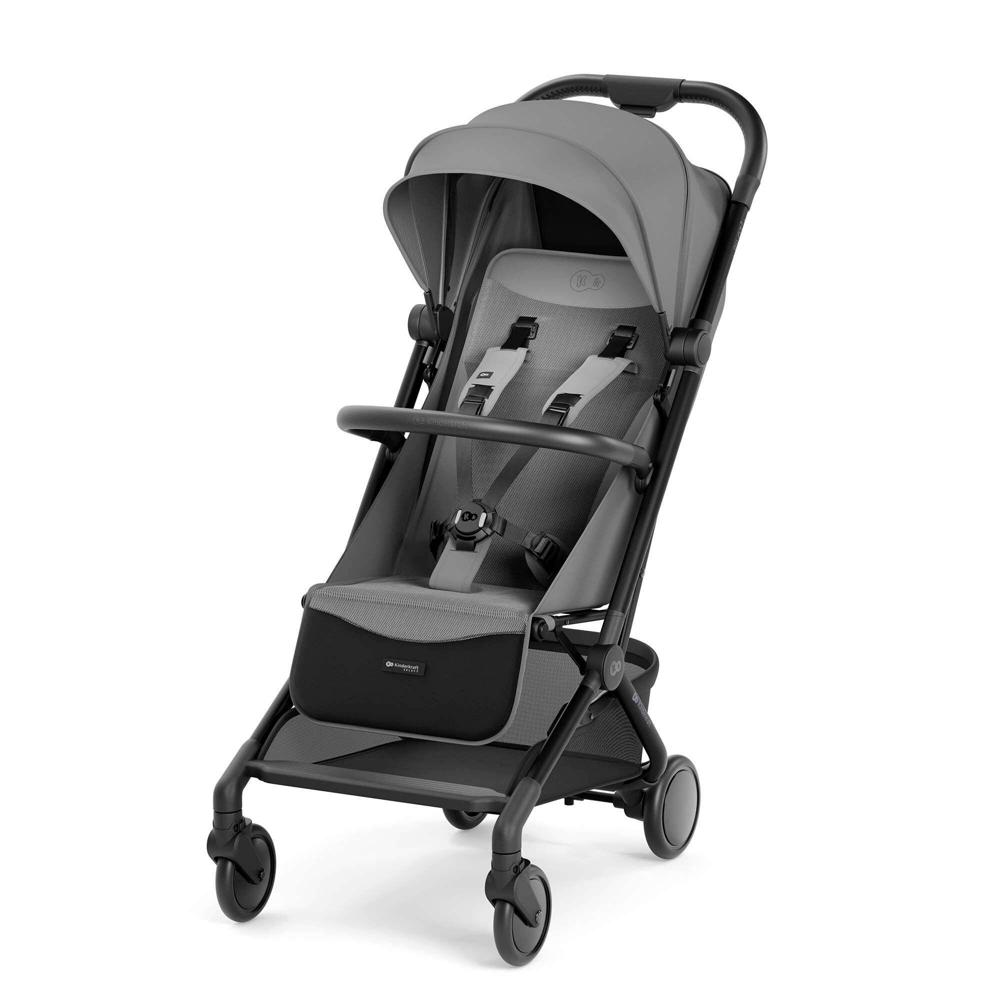 BUGGY Pilot 2  - Schwarz Hochglanz/Hellgrau, Basics, Kunststoff/Textil (101/42/67cm) - Kinderkraft
