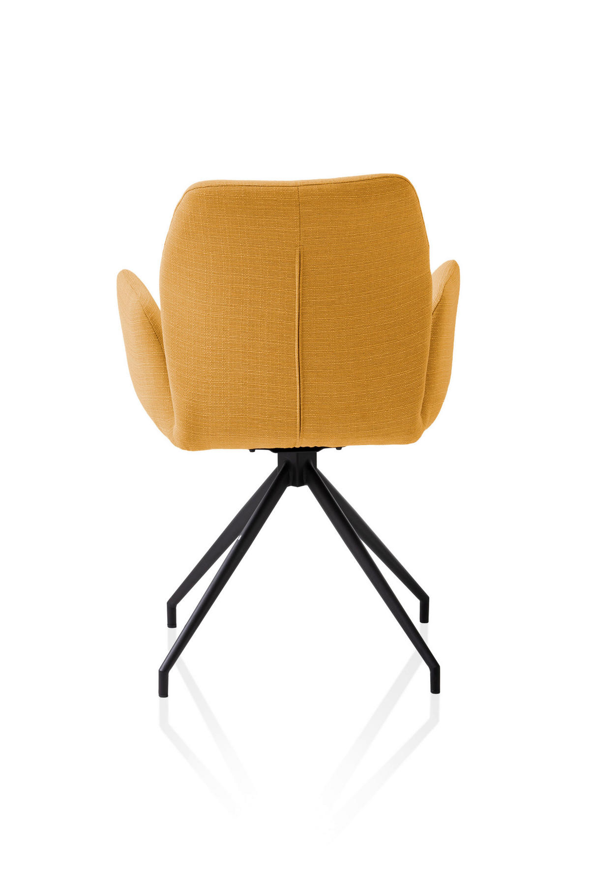OTOČNÁ STOLIČKA, tkaná textília, žltá - čierna/žltá, Modern, kov/textil (59/88/58cm) - Livetastic