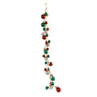 GIRLANDE Metall, Kunststoff  - Champagner/Rot, LIFESTYLE, Kunststoff/Metall (125/15/7cm) - X-Mas