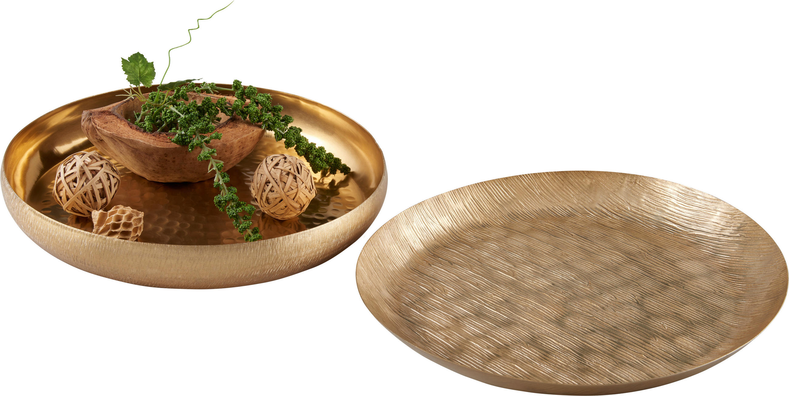DEKORSKÅL  37/6 cm   - guldfärgad, Basics, metall (37/6cm)
