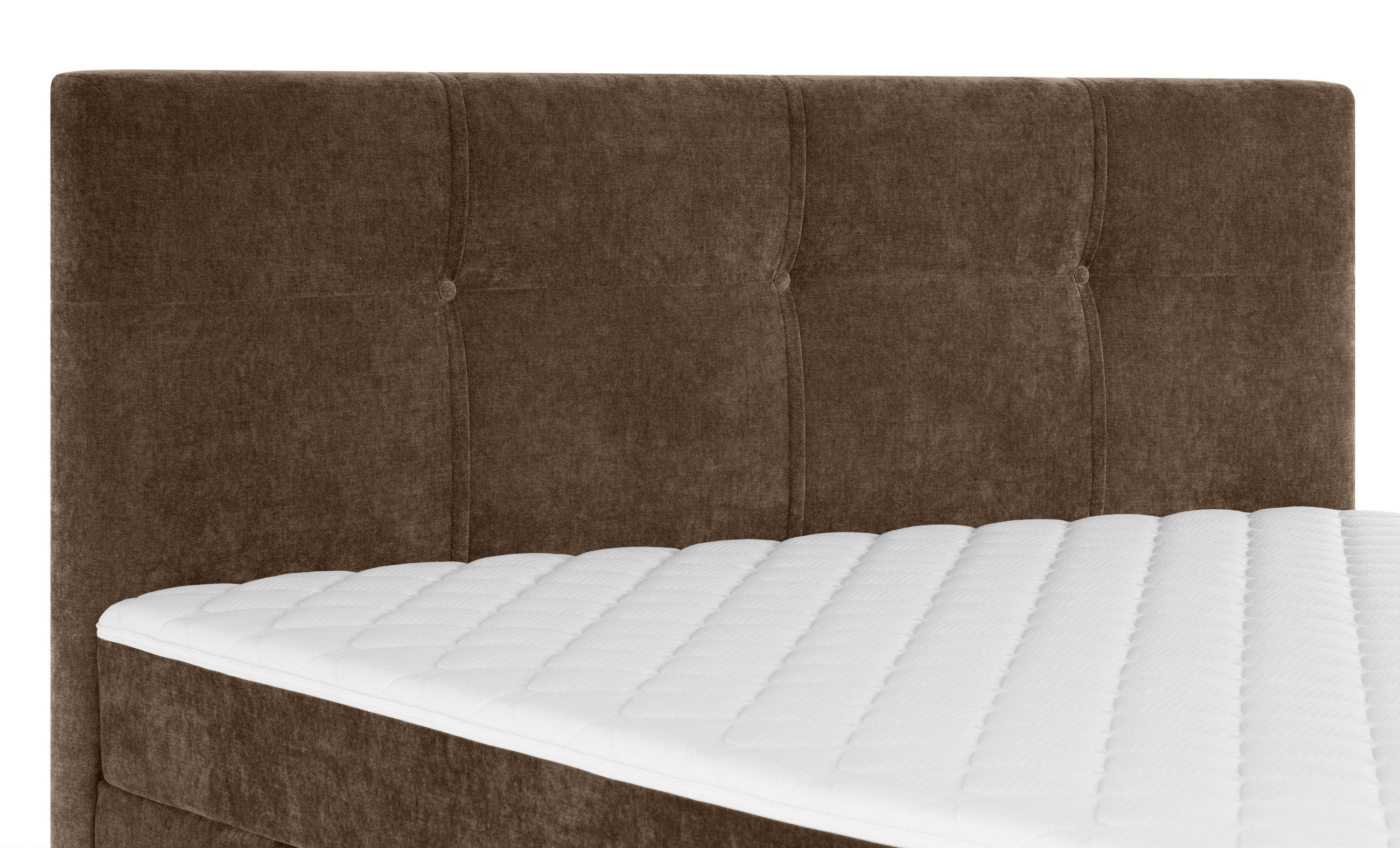 BOXBETT 160/200 cm  in Braun  - Schwarz/Braun, KONVENTIONELL, Holz/Textil (160/200cm) - Welnova