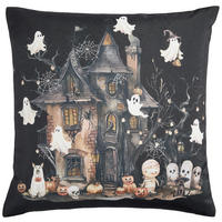 KISSENHÜLLE 45/45 cm  - Schwarz, Textil (45/45cm) - Novel