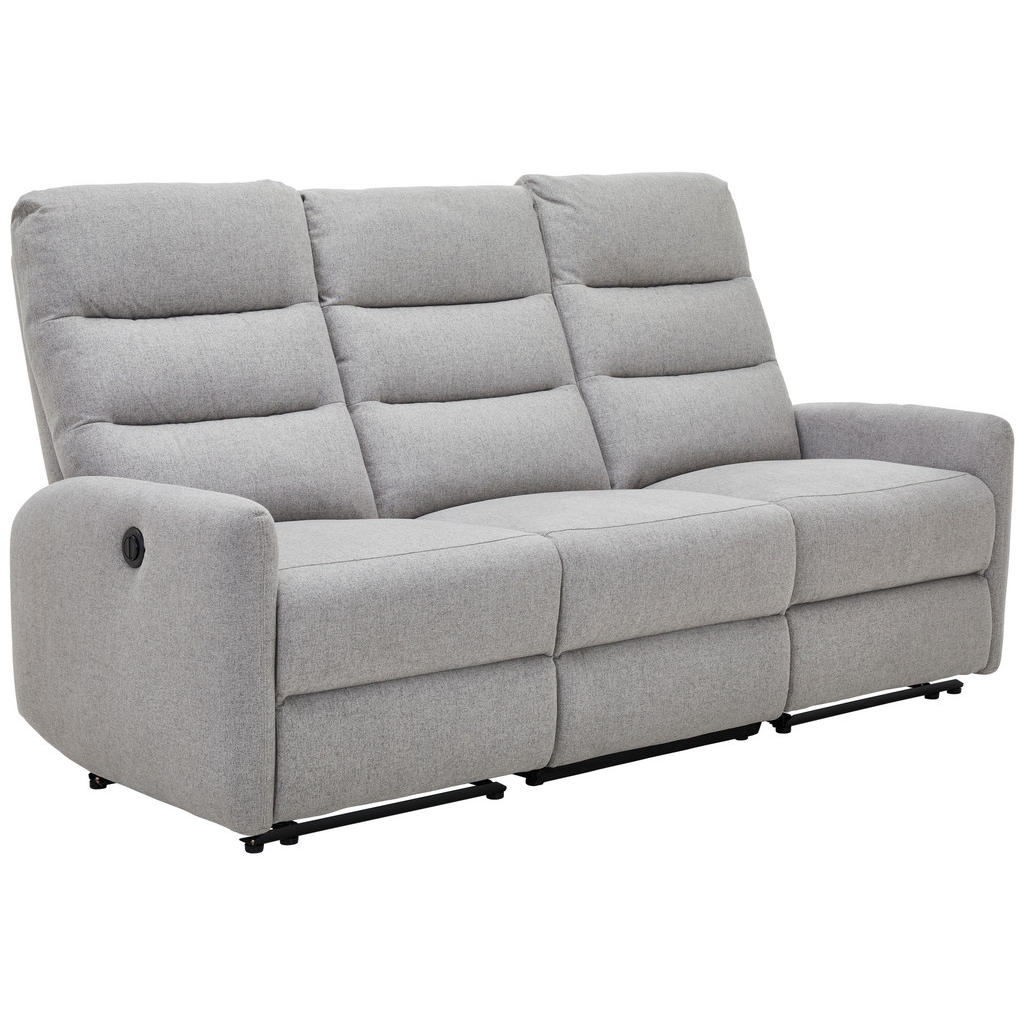 Thumbnail - Carryhome 3-Sitzer-Sofa, Hellgrau, Textil, 192x105x94 cm, Relaxfunktion, Liegefunktion, Typenauswahl, Wohnzimmer, Sofas ...