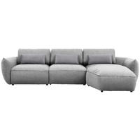 ECKSOFA Chenille Hellgrau  - Taupe/Hellgrau, Design, Kunststoff/Textil (340/190cm) - Belluti