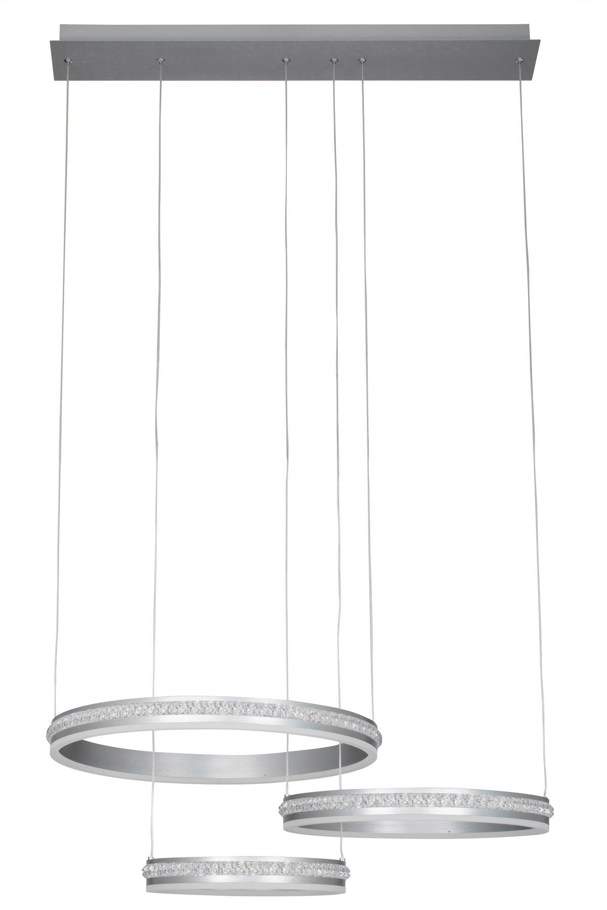 LED LUSTER    79,5/50/150 cm    - siva, Lajfstajl, metal (79,5/50/150cm) - Ambiente