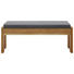 HOCKERBANK Eiche massiv Eichefarben, Grau - Eichefarben/Grau, KONVENTIONELL, Holz/Textil (130cm) - Voleo HOCKERBANK Eiche massiv Eichefarben, Grau - Eichefarben/Grau, KONVENTIONELL, Holz/Textil (130cm) - Voleo