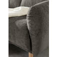 ECKSOFA Dunkelgrau Flachgewebe  - Dunkelgrau/Buchefarben, KONVENTIONELL, Holz/Textil (144/230cm) - Carryhome