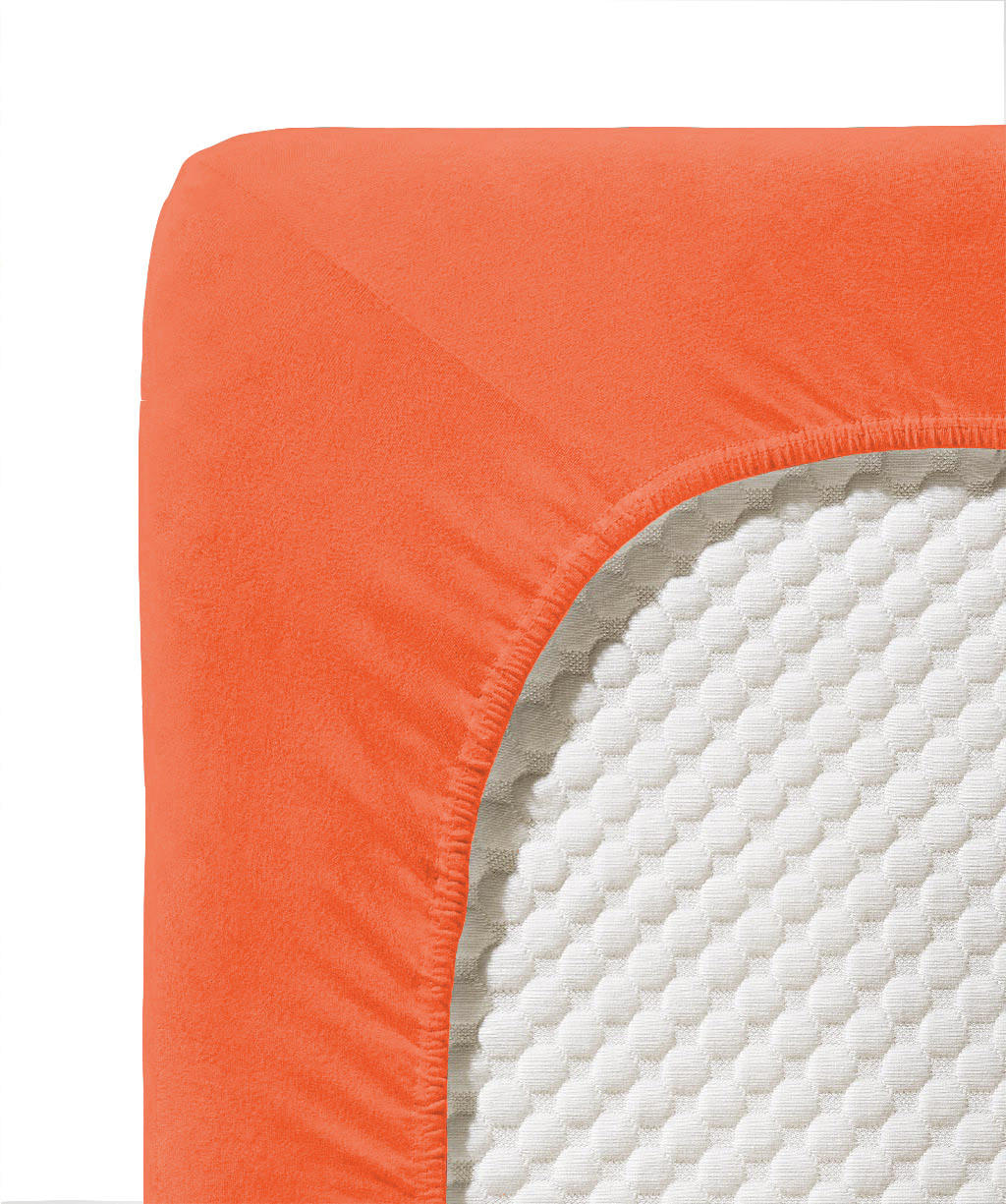 SPANNBETTTUCH Jenny C Single-Jersey - Terracotta, Basics, Textil (100/200cm) - Fleuresse